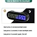 BOGERDACK 2PCS Car Digital Clock,with Temperature Date Fahrenheit LED Backlight 2 in 1 Portable Tiny Digital Dashboard Mini Clock, for Car, Truck, RV, Office Desk, and Home Use