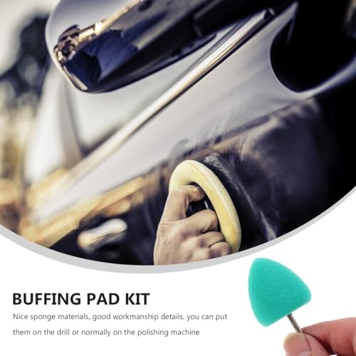 ELAYARD 16 piezas Kit de Esponjas Pulidoras para Coche Almohadillas de Pulido Reutilizables para Máquina Eléctrica y Neumática Accesorio Profesional para Quitar Arañazos y Pulir Faros - imagen 9