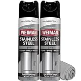 Weiman Stainless Steel Cleaner & Polish Streak-Free Shine - For Refrigerators,...