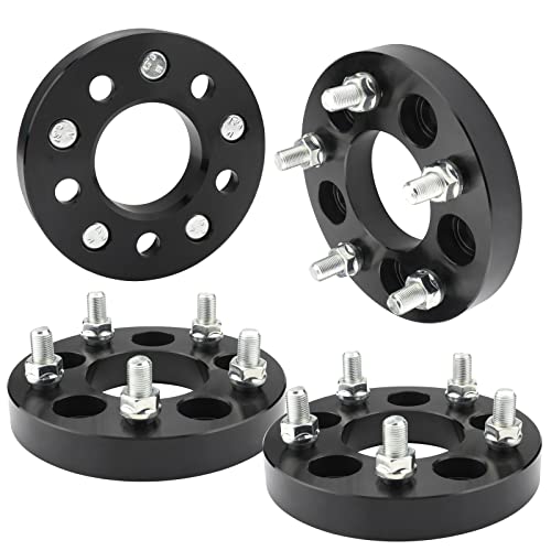 EZISOE 5x4.5 to 5x4.75 Wheel Adapters, 1inch Thickness 71.5mm Hub Core Wheel Spacers with 1/2 Thread Pitch