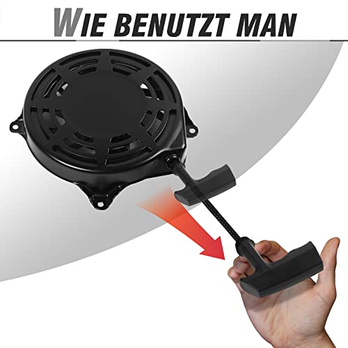 Seilzugstarter für Briggs & Stratton Rücklaufstarter Seilzugstarter 497680 498144 Handstarter Rasenmäher Starter Recoil Starter