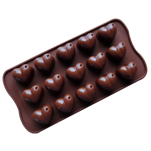 Easygoby 15 Cavity Non-Stick Heart-shaped Silicone Gel Cake Mold Chocolate Craft Candy Soap Baking Bakeware DIY mold