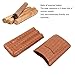 MUNEFE 3 Sticks Portable Cigar Case, Leather Cigar Humidors, Travel Moisturizer Cigar Case for Men Present (Orange Yellow)