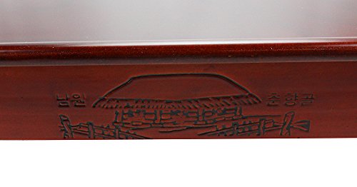 Excelife 86150 Multi Folding Wooden Korean Tea Table M Size, Medium , Brown #TOP3