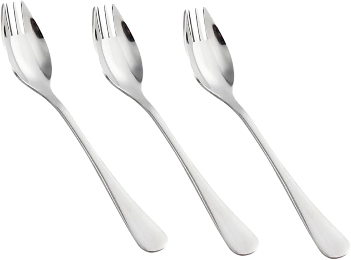 Milisten E Picnic Spoon 6pcs Outdoors Tools Salad Fork Spoon Stainless Steel Dual-purpose Sporks Reusable Silverware for Home Camping Milisten E Picnic Spoon 6pcs Outdoors Tools Salad Fork Spoon Stainless Steel Dual-purpose Sporks Reusable Silverware for Home Camping