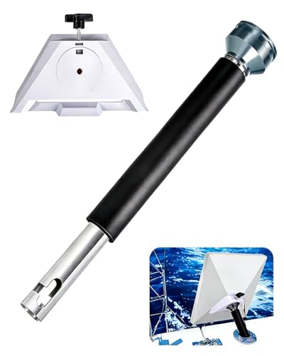 LOBOTOKO Starlink Mini Rod Holder Mount, Marine-Grade 316 Stainless Steel Boat Mount with Pipe Adapter for Starlink Mini Antenna – Perfect for Boats, Yachts, Sailboats, Trawlers & RVs