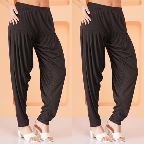 Image of Buy That Trendz Women's Viscose Dhoti Patiyala Salwar Harem Bottoms Pants