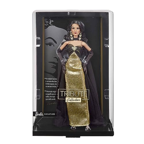 Muñeca Barbie Tribute Collection María Félix Oro y Negro miniatura 5