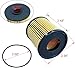 iFJF R12H (R12T Upgrade) Fuel Water Separator Filter Element 10 Micron Only Replacement for Our Own R12H Assembly for Marine or Automotive Replaces S3240 120AT NPT ZG1/4-19