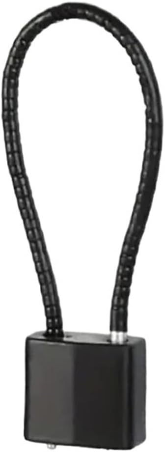 Flexible Steel Cable Padlock with Key, Multiple Sizes for Cabinet, Helmet, Basket, and Indoor/Outdoor(Rope Length 7.87inch)