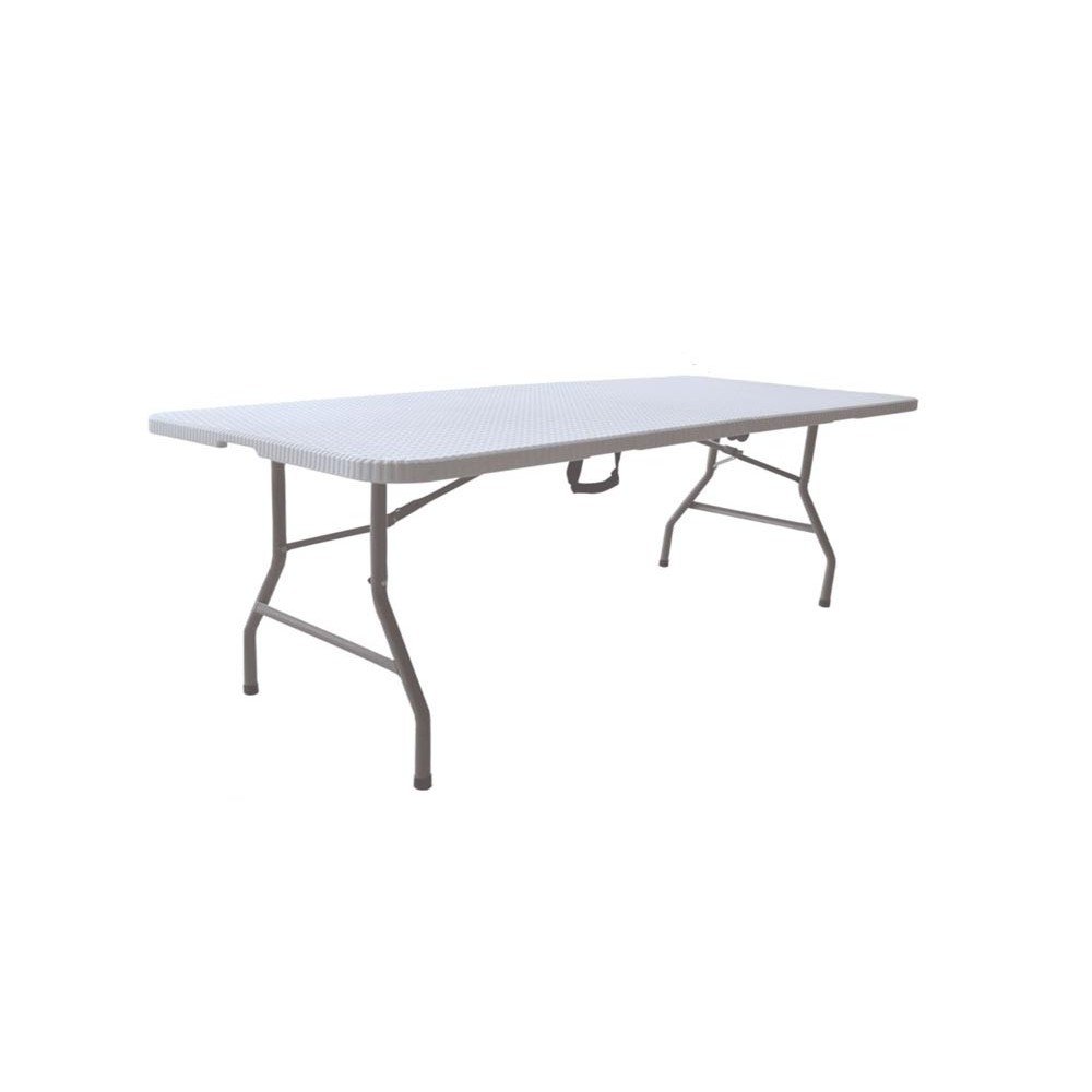 Tavolo Pieghevole in Acciaio e plastica 240x76x74 h cm