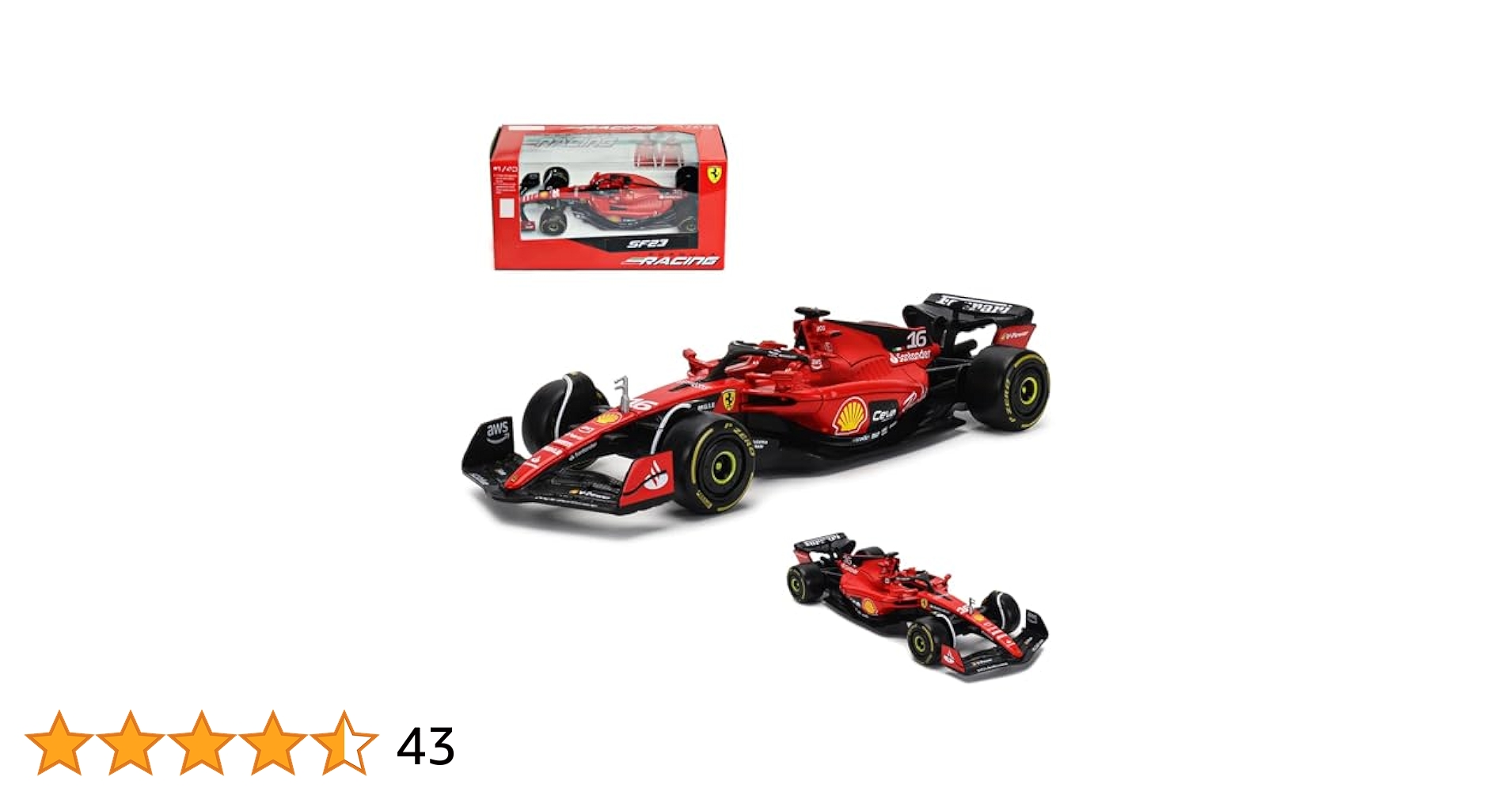 Ferrari F300 1/43 スケールモデルキット 1/43 Minichamps Ferrari F1 1998 F300 Tower wing M.Schumacher