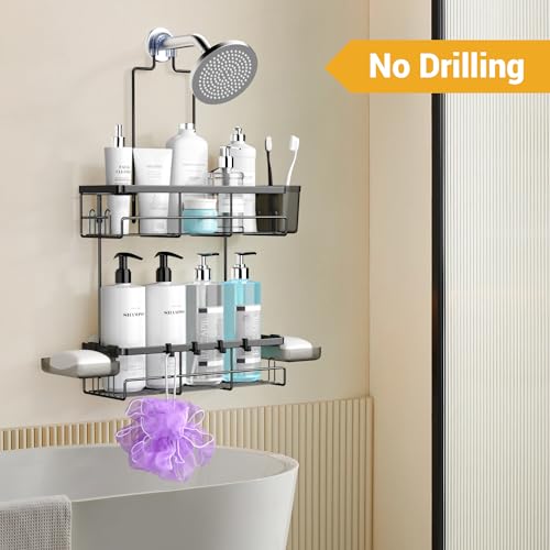 Aktecke Shower Caddy Hanging Bathroom Organizer: Rustproof Shower Shelf For Inside Shower thumb #4