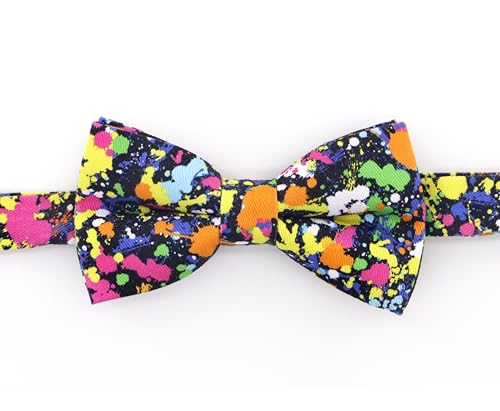 Image of OCIA Cute Pattern Pre-tied Bow Tie Adjustable Bowties for Adult & Children