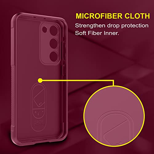 Image of Amazon Brand - Solimo Mobile Cover for Samsung Galaxy S23 Plus (Silicone Plum)