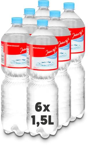 Jeden Tag Mineralwasser Naturelle 6x1 5 l PET (EINWEG) (9 l)