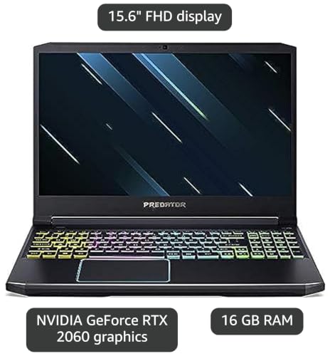 Image of Acer Predator Helios 300 Ph315-52-71RT 15.6 inch Gaming Notebook - 1920 X 1080 - Core i7 i7-9750H - 16 GB RAM - 512 GB SSD - Black - Windows 10 Pro 64-bit - NVIDIA GeForce RTX 2060 with 6 GB - in-PLA