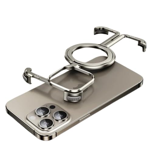 MILLION CASES® Back Cover Case for iPhone 15 Pro Max Soft Flexible Shockproof Protective Pivot Guard Magnetic Ring Stand Case(Natural Titanium) (B0CZ77F9L5) Amazon Price History, Amazon Price Tracker