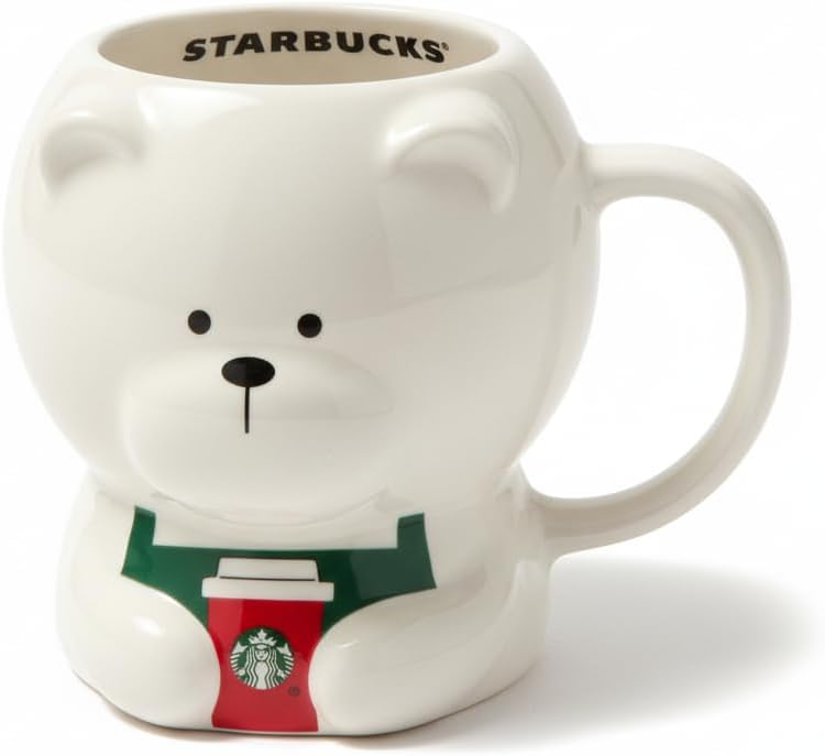 Starbucks Bearista Mug 12 fl oz | Adorable Ceramic Coffee Cup | Collectible Bear-Themed Drinkware