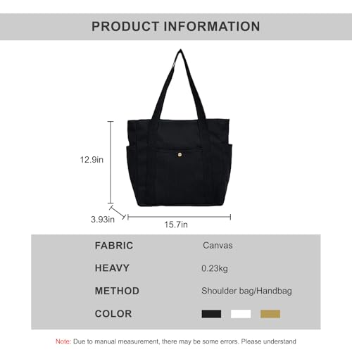 Bolso Tote de Lona con Cremallera y Bolsillos para Botellas miniatura 2