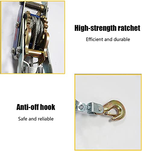 Winche manual SATUREY 2T con cable y gancho miniatura 5