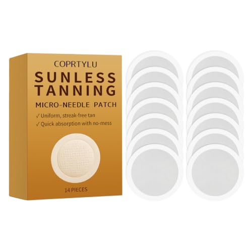 Glow Tanning Patches for Face &amp; Body, Self-Tanning Microdarts Patch for Natural Bronzed Skin,Self-Tanning Patches for Women &amp; Men,Portable Travel Friendly, Suitable for All Skin Types(14 Patch)