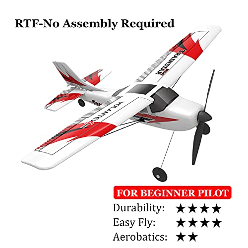 Volantexrc Mini Trainstar Ready To Fly Remote Control Airplane With Gyro Self Stabilization, 3 Level Control Assistance, And Lightweight Design #TOP5