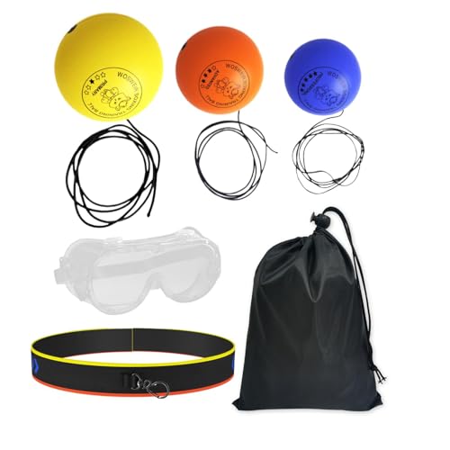 Juego de bolas de boxeo reflejo de boxeo para | Bola de reflejo de boxeo para - Bola de boxeo para adultos, herramienta de entrenamiento de boxeador con diadema para principiantes, boxeador professi
