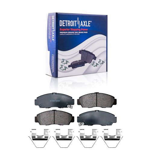 Image of Detroit Axle - Front Brake Kit for Acura CL TL TSX Honda Accord | 11.81 inch inch Brake Rotors and Ceramic Brake Pads Replacement