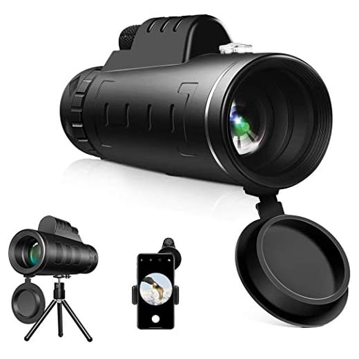 samiadat Monocular Telescope, 12X50 High Power HD Monocular with Smartphone Holder & Tripod - [Upgrade] Waterproof Monocular with Durable and Clea Focus for Bird Watching, Camping, Hiking