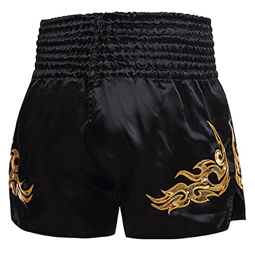 Qahdeikd Muay Thai Shorts Boxing Fight Kickboxing Grappling Training Workout Gym Shorts For Men Women Kids thumb #1