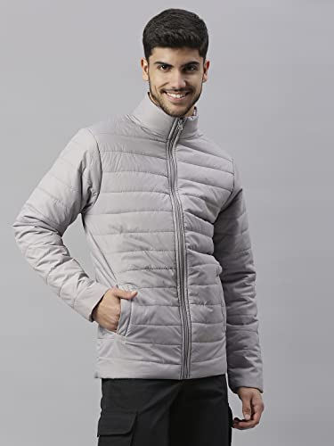 Image of Dennis Lingo Men's Solid Long-Sleeve Regular Fit Puffer Jacket - Waterproof, Lightweight, Casual Winterwear for Men