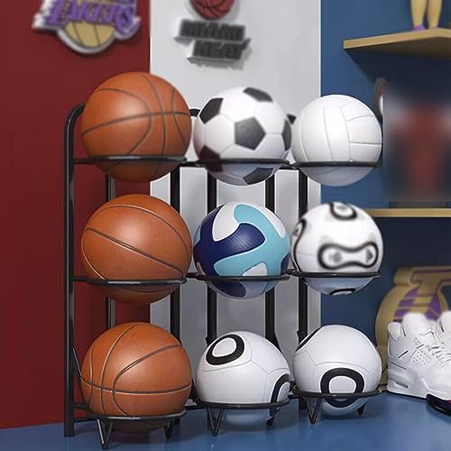 Support de rangement pour ballons pliable et polyvalent sur pied - 4