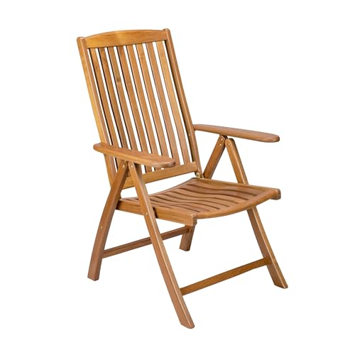 Whitecap 60071 Silla reclinable plegable de teca