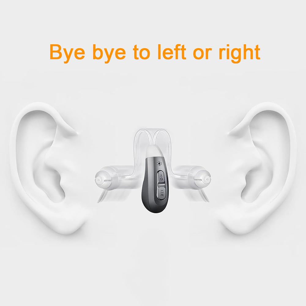 JINGHAO Amplificateur De Son Rechargeable - Paire d'amplificateurs sonores personnels pour contours d'oreille (grey1)