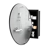 【Réflexion claire et sans distorsion】 : le miroir de salle de bain est fabriqué en verre flotté HD et offre une réflexion claire sans distorsion. Lignes claires et design simple et moderne