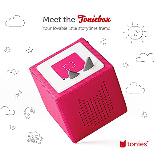 Image of Toniebox 1 Audio Player Starter Set with Playtime Puppy - Listen, Learn, and Play with One Huggable Little Box - Pink