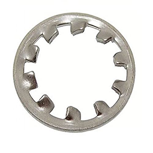 Merriway BH04111 M8 Interne Zähne, Schraubensicherung, Weiß, 40 Stück