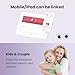 TOTWOO Long Distance Touch Bracelets for Love, Vibration & Light Up Pairing Bracelets, Gifts for Mother-Daughter, Sisters, Women's Fashion Smart Jewelry, One-to-One Bluetooth Pairing via App