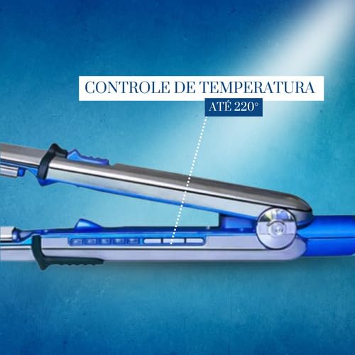Chapinha 2 em 1 Prancha Alisadora de Cabelo Modelador Ondulador de Cachos Profissional Titanium 465°
