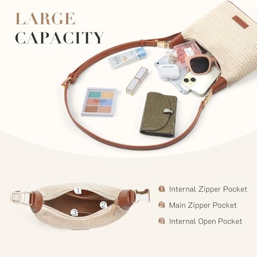 Missnine Small Straw Purse for Women Summer Woven Purses Raffia Vacation Top Handle Satchel Handbag3