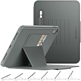 SEYMAC stock Case for iPad (A16) 11th/10th Generation 11''/10.9'', Strong Magnetic Auto Sleep Shockproof Case with Absorbing Multi-Angles Stand, Pen Holder, Card Slot (Gray)
