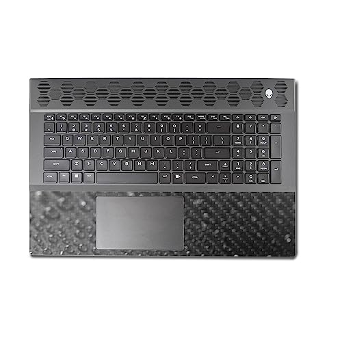 Image of MightySkins Carbon Fiber Skin Compatible with Alienware M18 R1 (2023) Full Wrap Kit - Dewdrop | Protective, Durable Textured Carbon Fiber Finish | Easy to Apply & Change Styles | Made in The USA