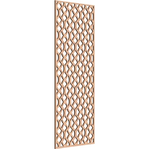 Image of Resort Decorative Pierced Fretwork Wood Wall Panels, 23 3 /8 inchW x 59 3 /8 inchH x 3 /8 inchT, Alder