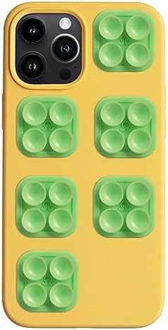 OCTOBUDDY Classic mini - Silicone Suction Phone Case Adhesive Mounts - Hands-Free, Strong Grip Holder for Selfies and Videos - iPhone and Android Compatible - 6 x 1" x 1", Green Ash