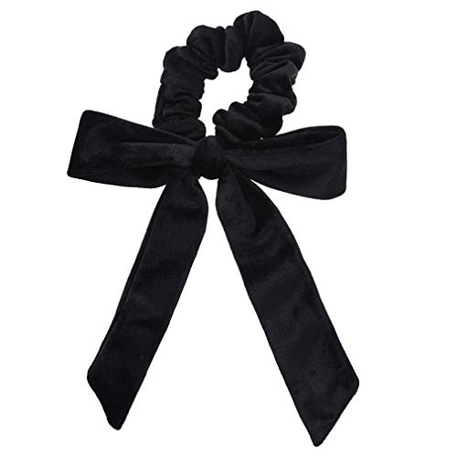 DARLING HER Velvet Scrunchies Elastic Hair Band Bow Hair Ropes Girls Hair Ties Women Hair Accessories Sweet Women Head Band H