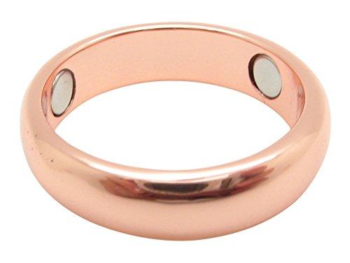 Copper Magnetic Band Ring - CMR27 1/4 of an Inch Wide. Available in sizes 5 thru 17. (6)