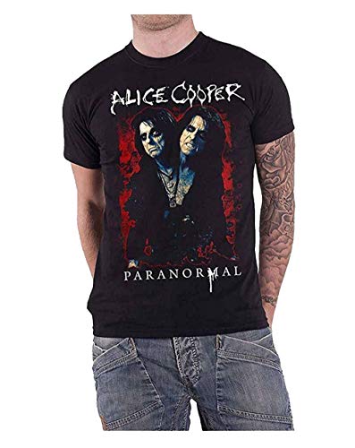 Générique Alice Cooper T Shirt Paranormal Splatter Logo Nouveau Officiel Homme Noir - Les Beatles, Paul McCartney, John Lennon, RIngo Starr, George Harrison Générique Alice Cooper T Shirt Paranormal Splatter Logo Nouveau Officiel Homme Noir – Image 3
