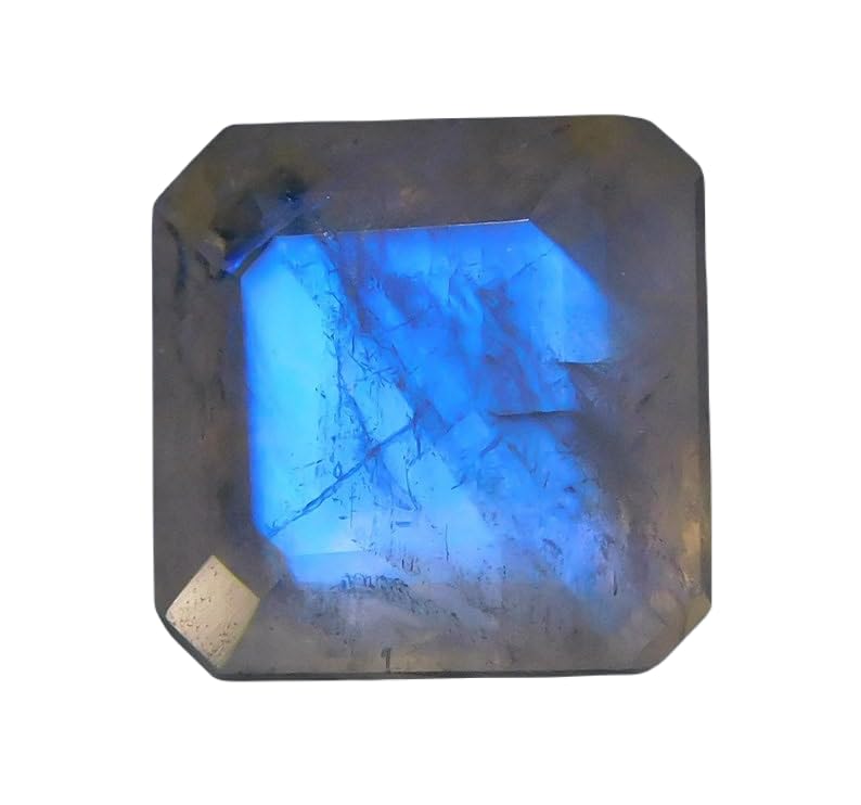 Pierre de lune naturelle facettée 7x7 mm pour la création de bagues et bijoux DIY