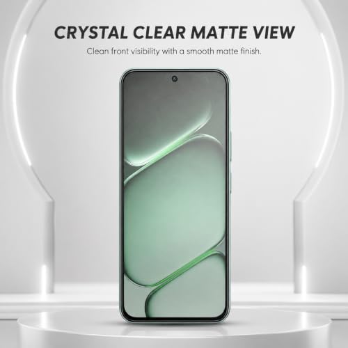 Image of FIRST MART Military-Grade Matte Tempered Glass for OnePlus N6-9H Screen Protector, Anti-Glare Protection, Scratch-Resistant, Bubble-Free (1 Pack)